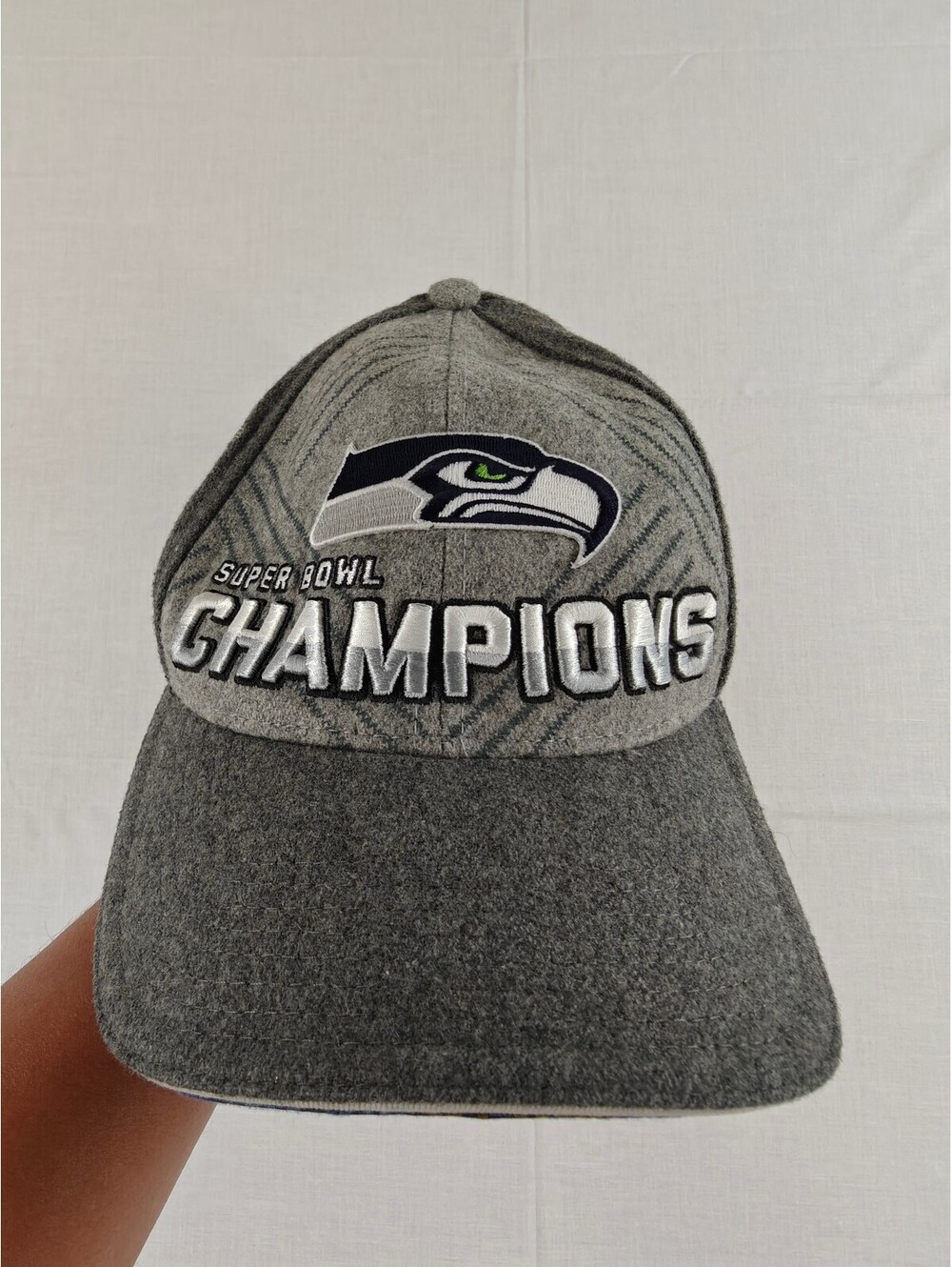 Seattle Seahawks Champions gray cap